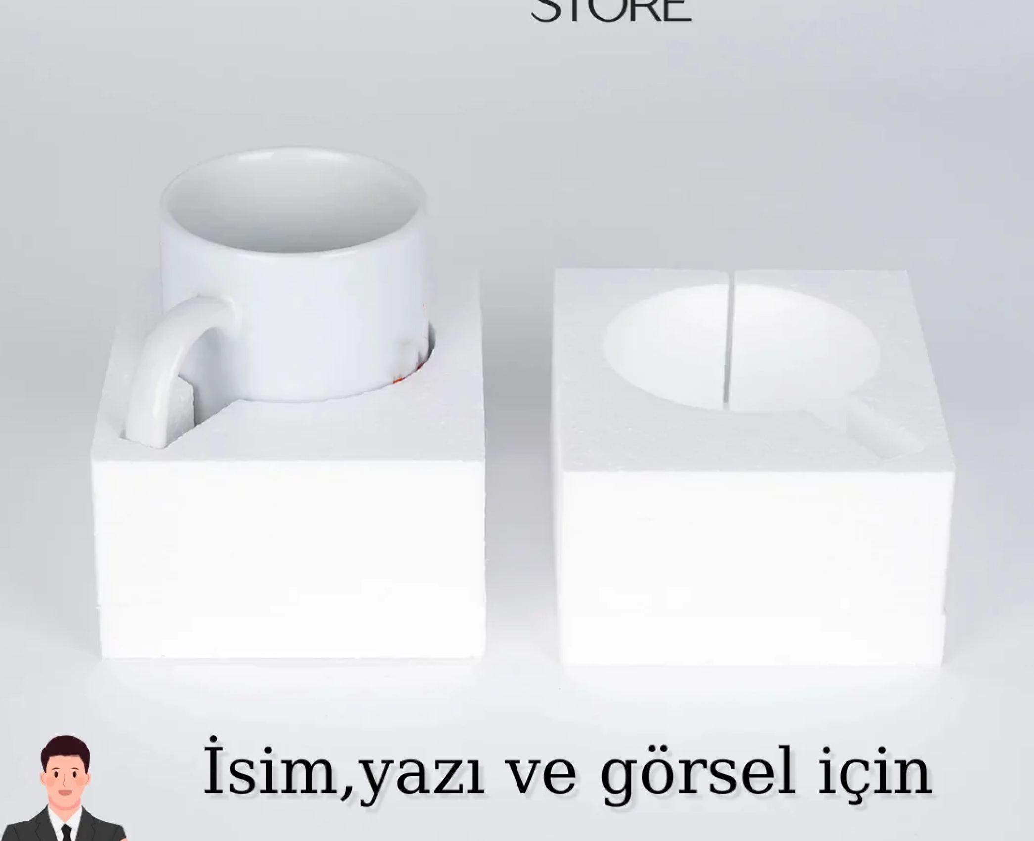 Sıkıntı Yok Kütük Amasya Temalı Porselen Kupa Bardak,Mizah,Hediyelik,Kişiselleştirilebir