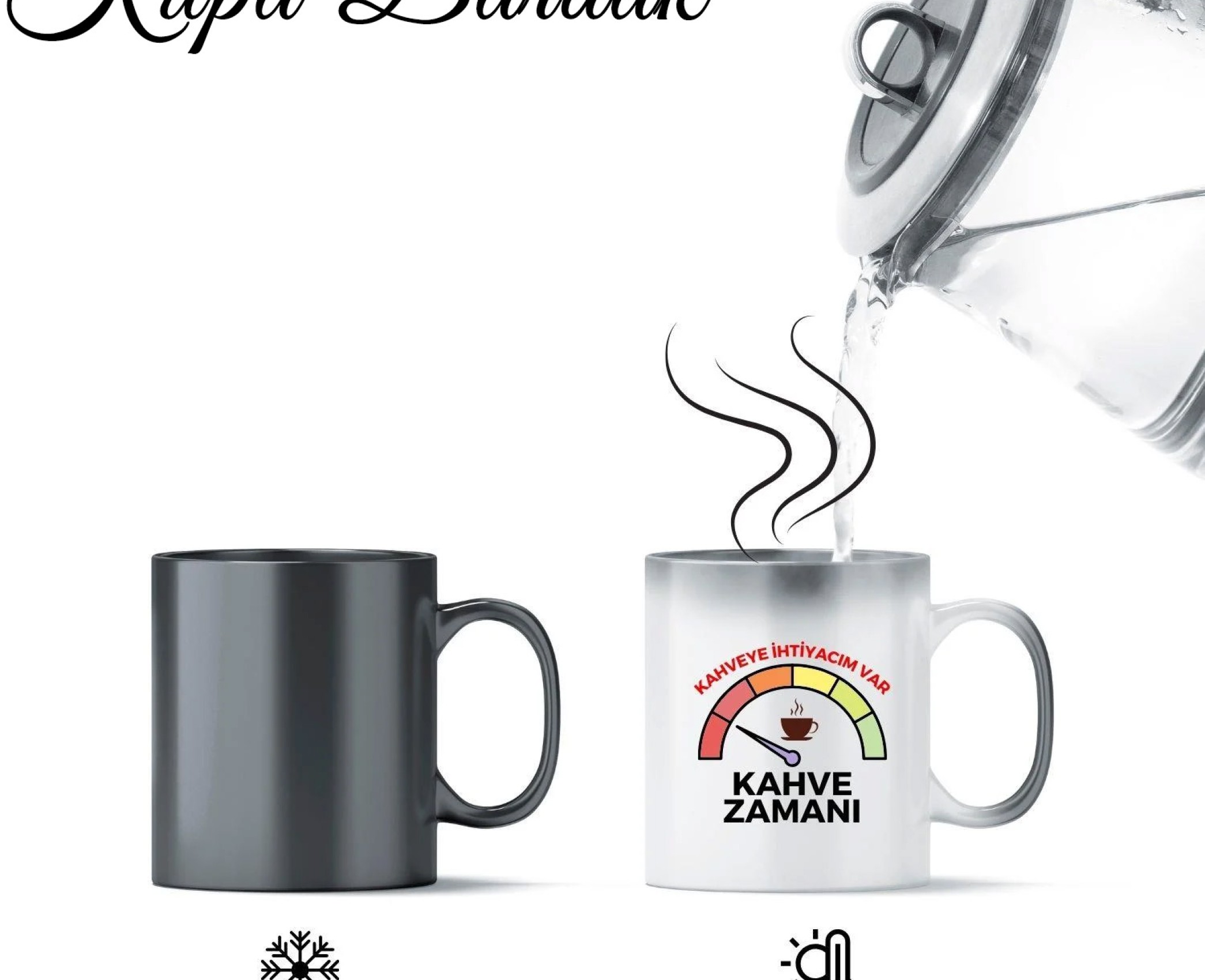 Kişiye Özel Sihirli Kupa Bardak