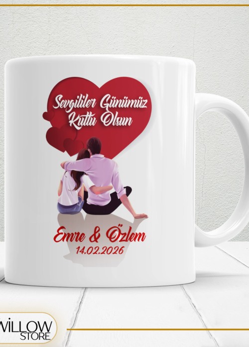 Sevgililer Günü,Sevgiliye Özel,Aşk,Sevgi Porselen Kupa Bardak-2