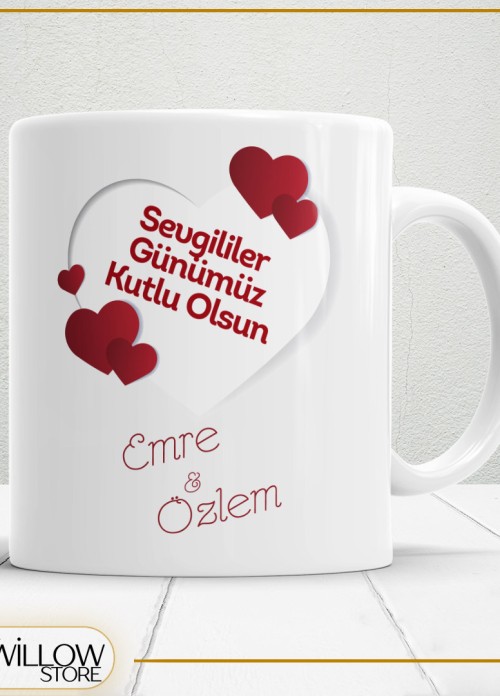 Sevgililer Günü,Sevgiliye Özel,Aşk,Sevgi Porselen Kupa Bardak-5