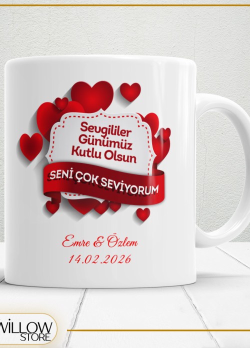 Sevgililer Günü,Sevgiliye Özel,Aşk,Sevgi Porselen Kupa Bardak-6