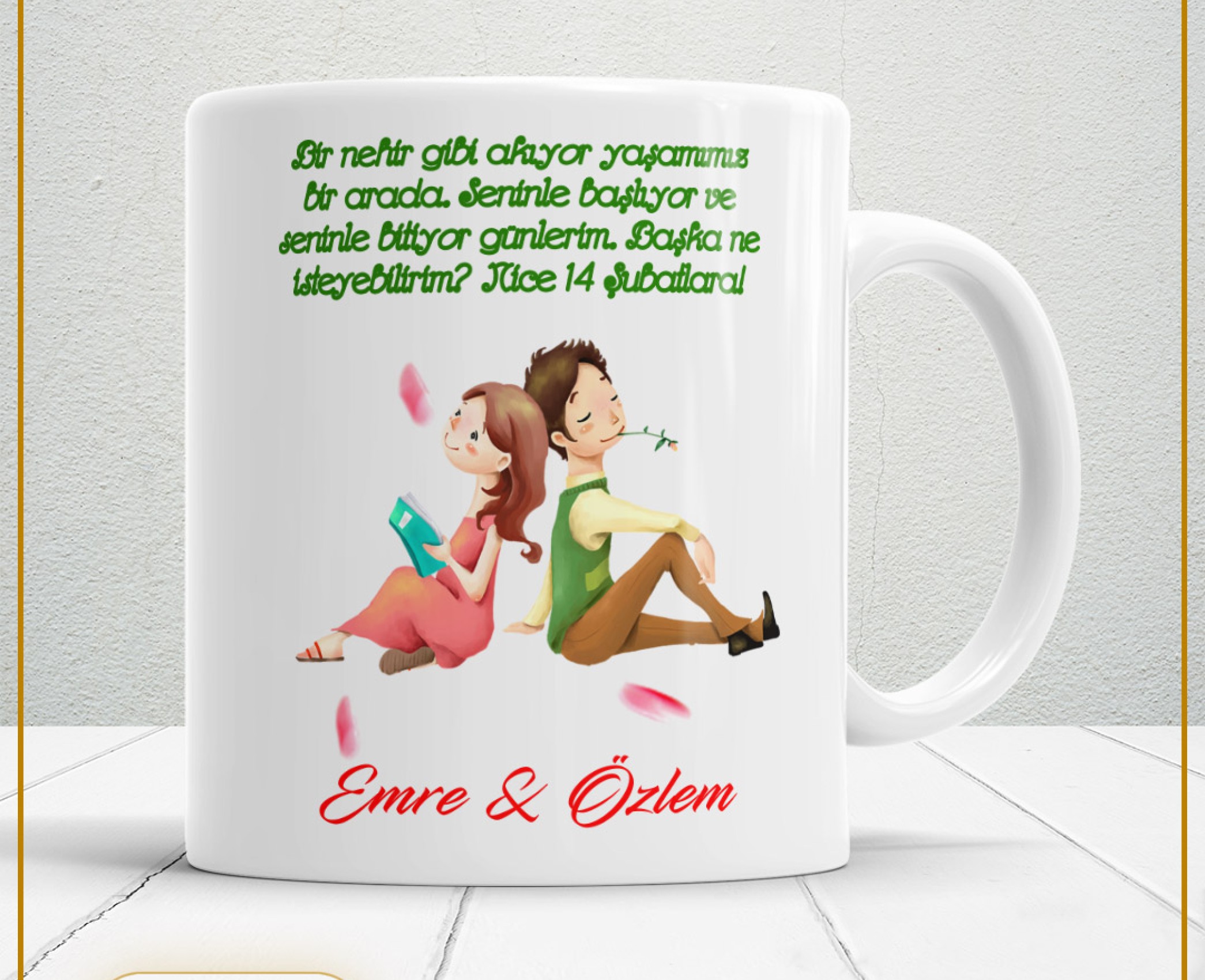 Sevgililer Günü,Sevgiliye Özel,Aşk,Sevgi Porselen Kupa Bardak-7