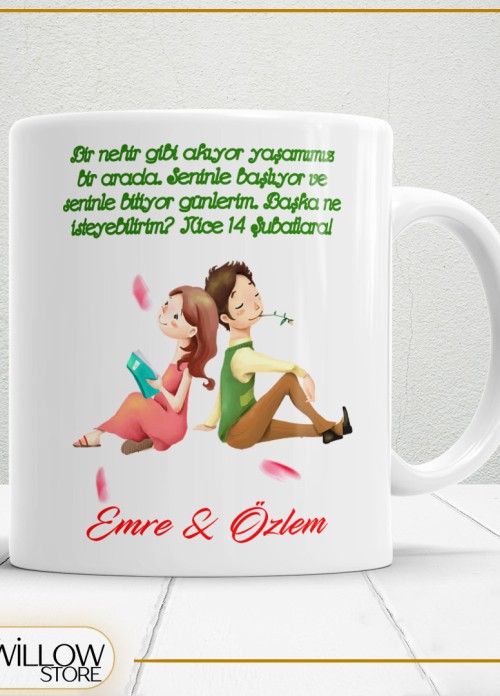 Sevgililer Günü,Sevgiliye Özel,Aşk,Sevgi Porselen Kupa Bardak-7