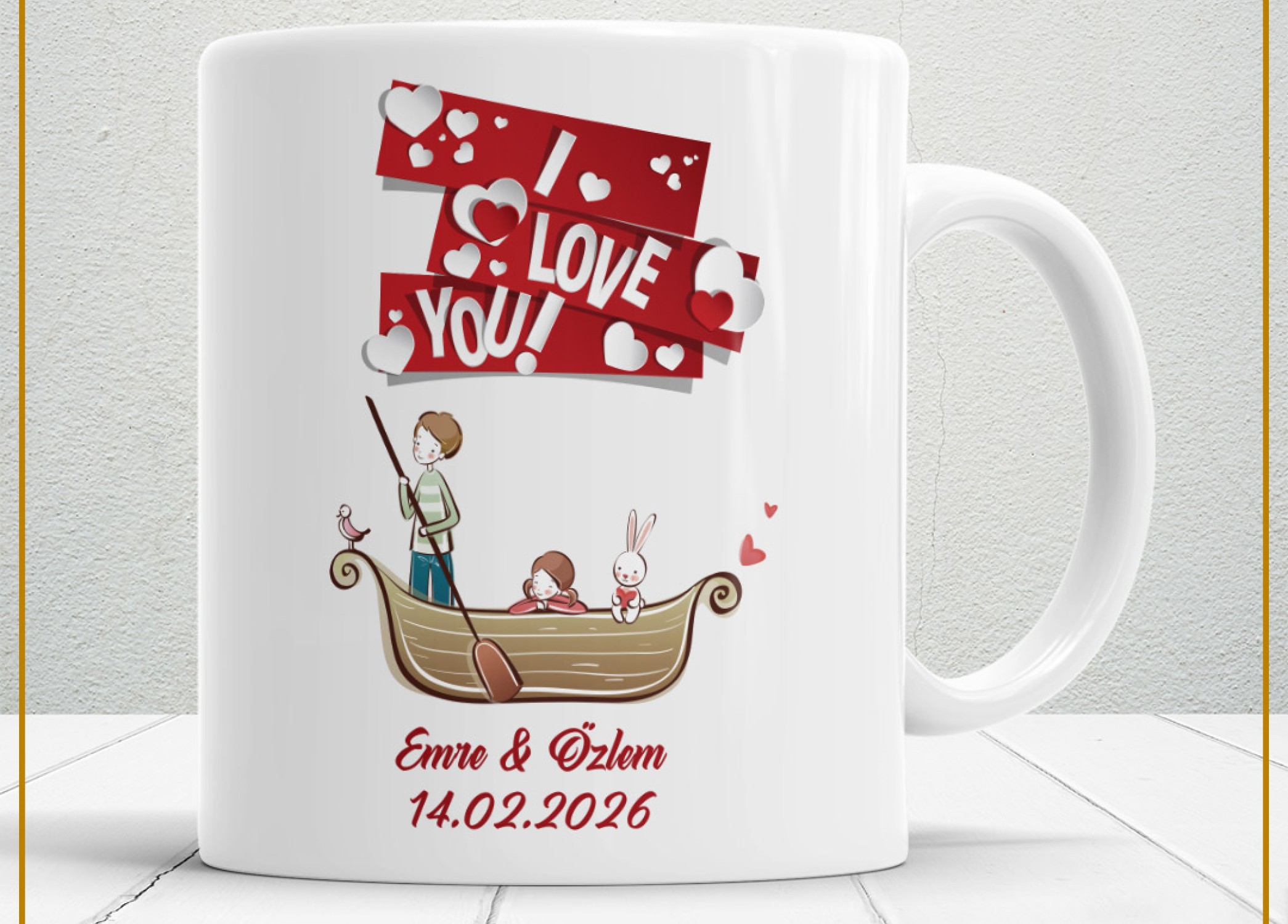 Sevgililer Günü,Sevgiliye Özel,Aşk,Sevgi Porselen Kupa Bardak-10