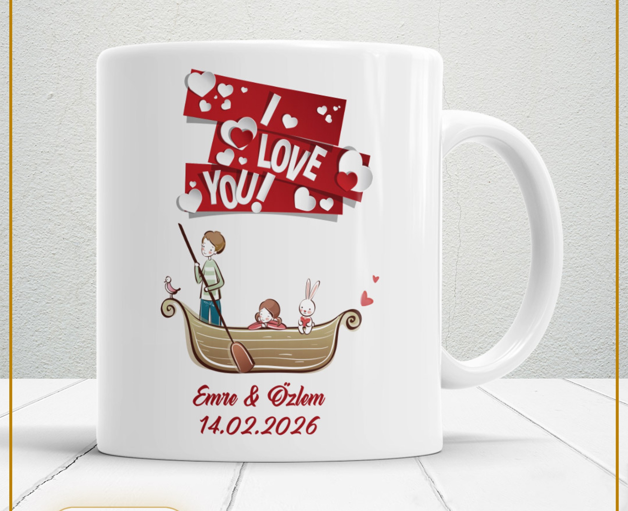 Sevgililer Günü,Sevgiliye Özel,Aşk,Sevgi Porselen Kupa Bardak-10