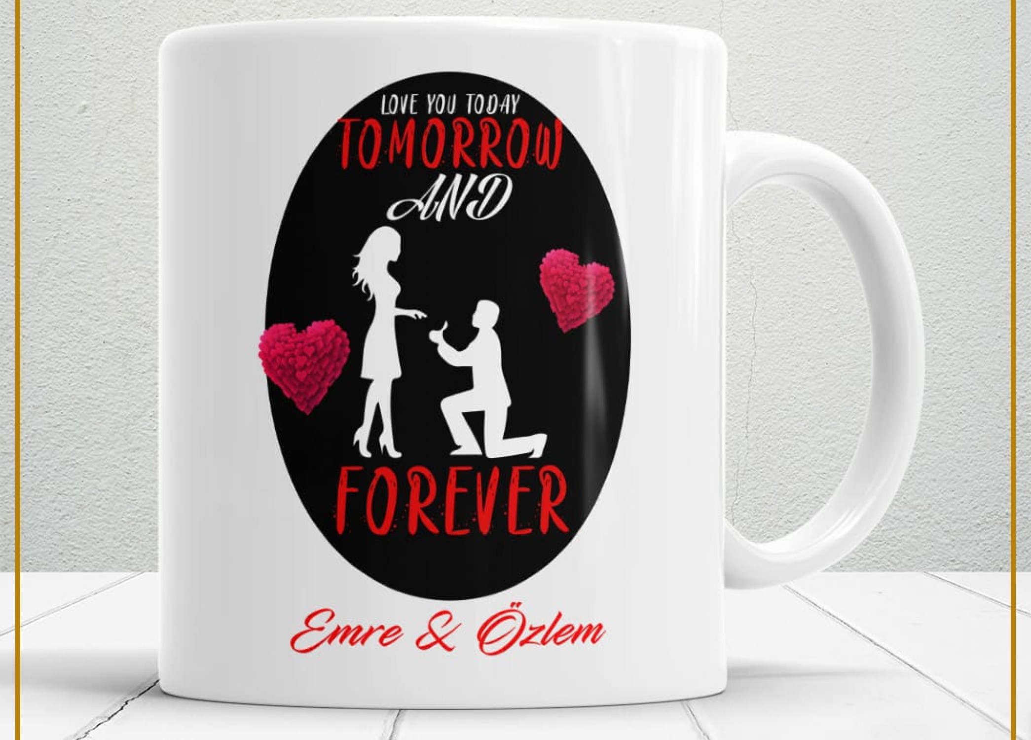 Sevgililer Günü,Sevgiliye Özel,Aşk,Sevgi Porselen Kupa Bardak-14