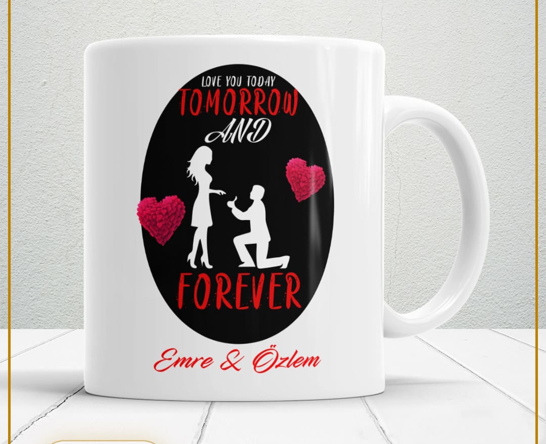 Sevgililer Günü,Sevgiliye Özel,Aşk,Sevgi Porselen Kupa Bardak-14