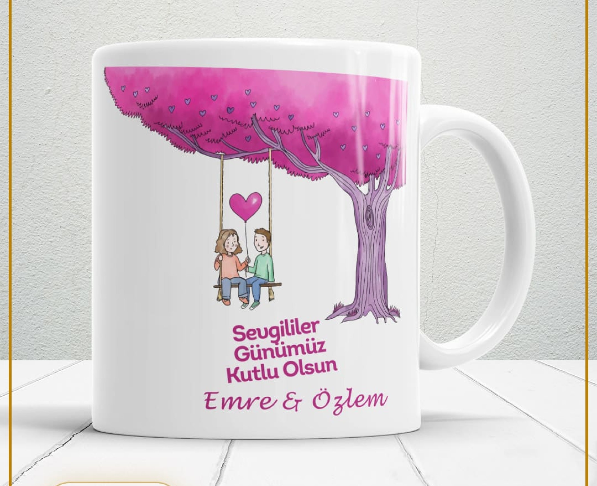 Sevgililer Günü,Sevgiliye Özel,Aşk,Sevgi Porselen Kupa Bardak-15