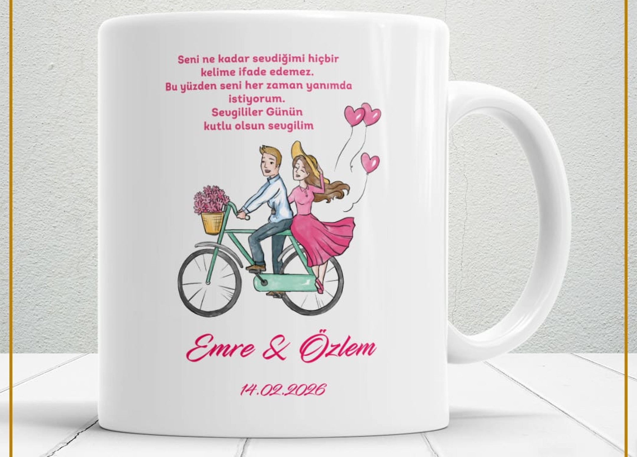 Sevgililer Günü,Sevgiliye Özel,Aşk,Sevgi Porselen Kupa Bardak-16