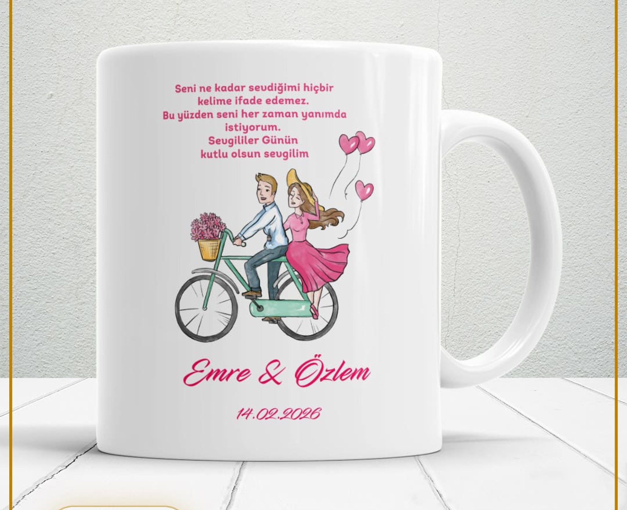 Sevgililer Günü,Sevgiliye Özel,Aşk,Sevgi Porselen Kupa Bardak-16