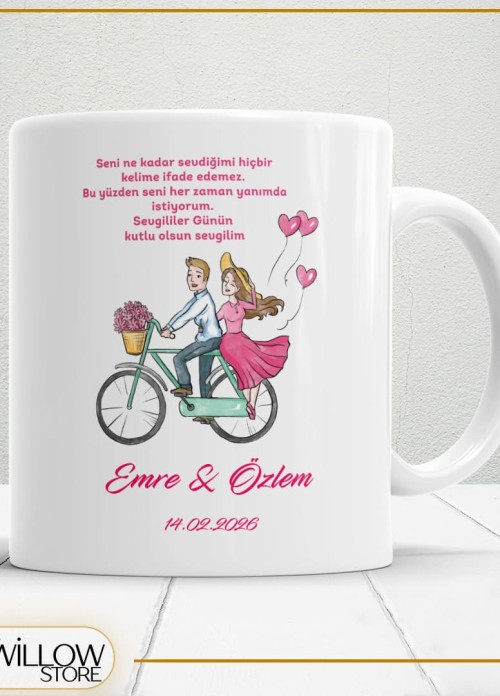 Sevgililer Günü,Sevgiliye Özel,Aşk,Sevgi Porselen Kupa Bardak-16