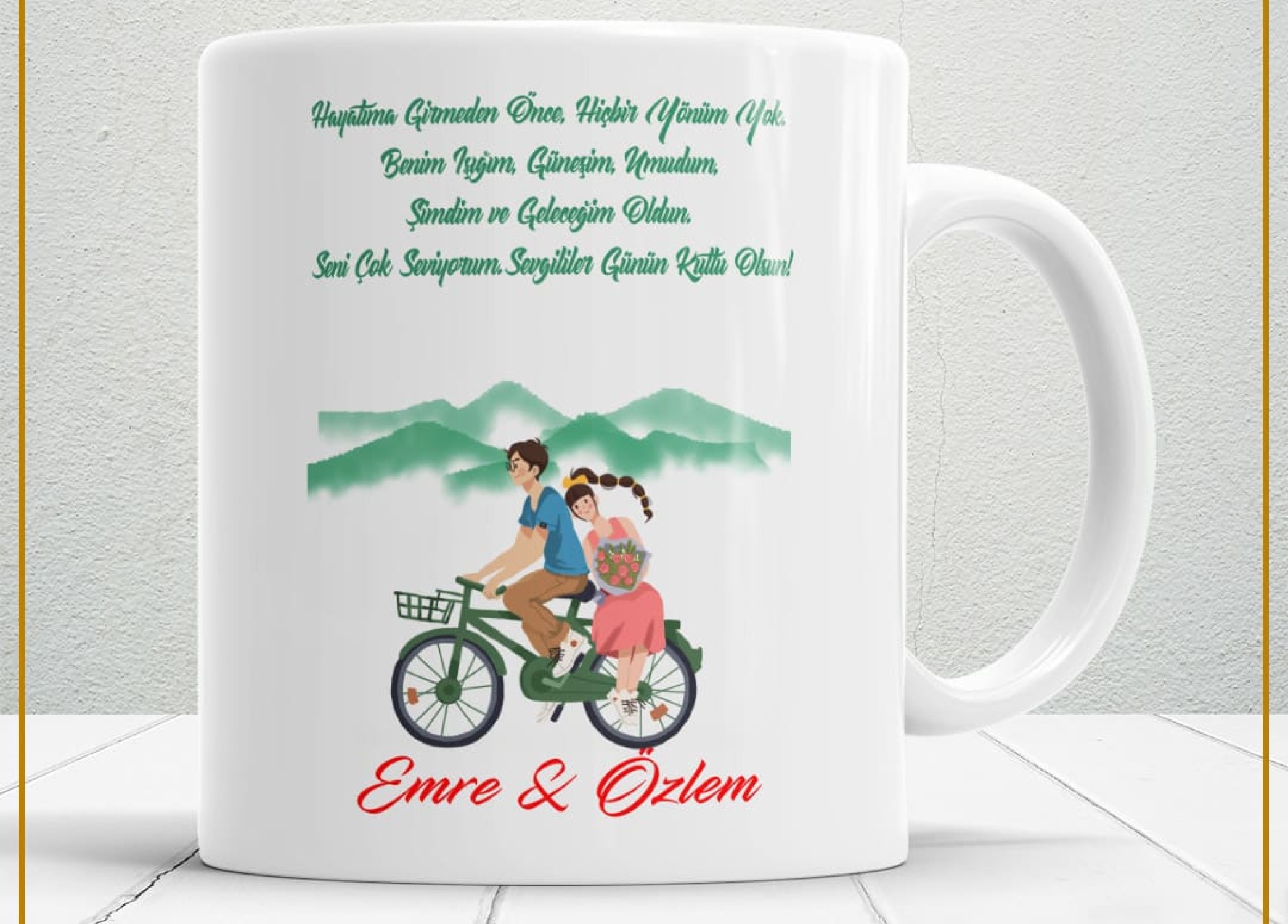 Sevgililer Günü,Sevgiliye Özel,Aşk,Sevgi Porselen Kupa Bardak-18