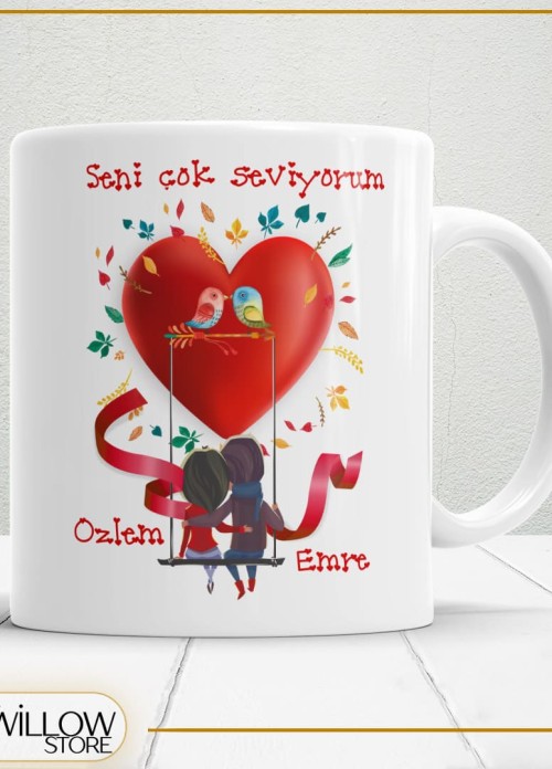 Sevgililer Günü,Sevgiliye Özel,Aşk,Sevgi Porselen Kupa Bardak-19