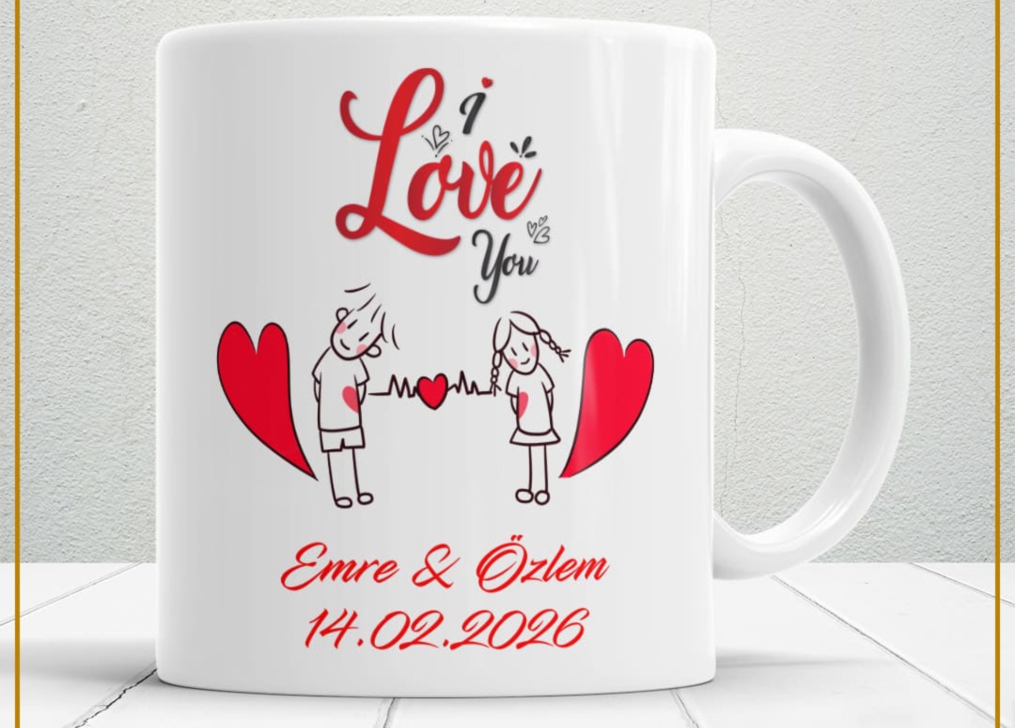 Sevgililer Günü,Sevgiliye Özel,Aşk,Sevgi Porselen Kupa Bardak-20