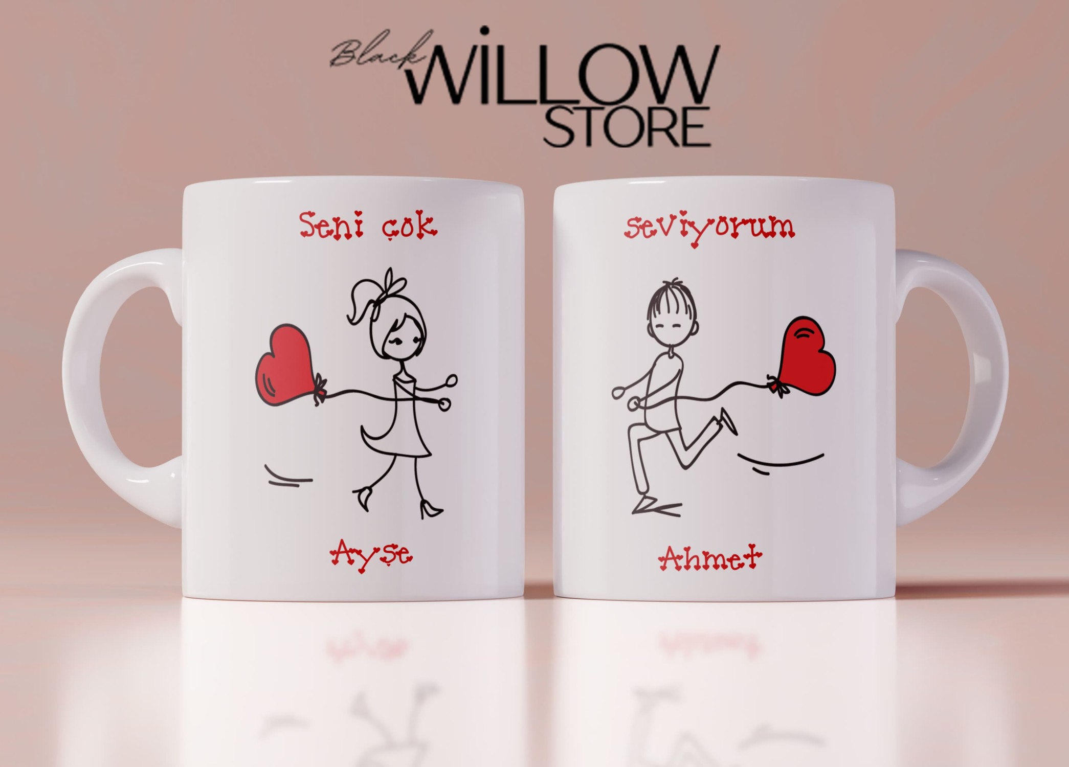 Sevgililer Günü,Sevgiliye Özel,Aşk,Sevgi Porselen Kupa Bardak-29