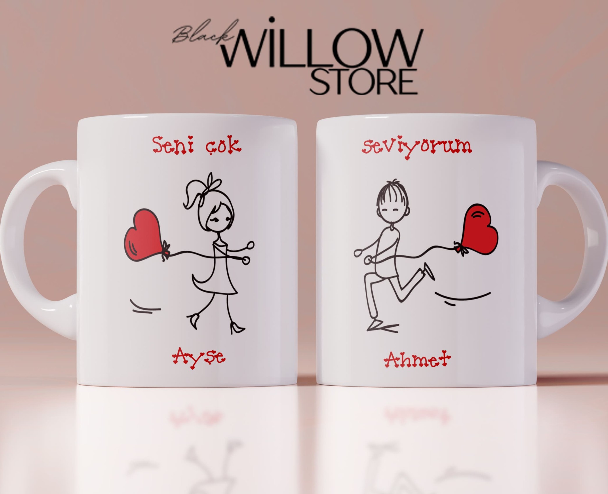 Sevgililer Günü,Sevgiliye Özel,Aşk,Sevgi Porselen Kupa Bardak-29