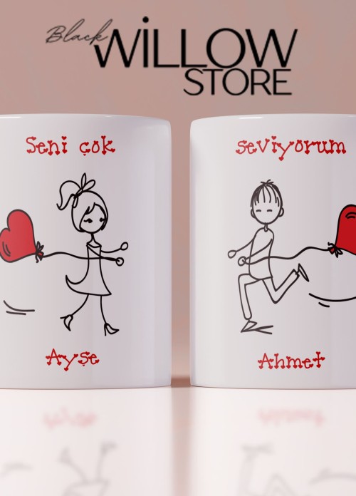 Sevgililer Günü,Sevgiliye Özel,Aşk,Sevgi Porselen Kupa Bardak-29