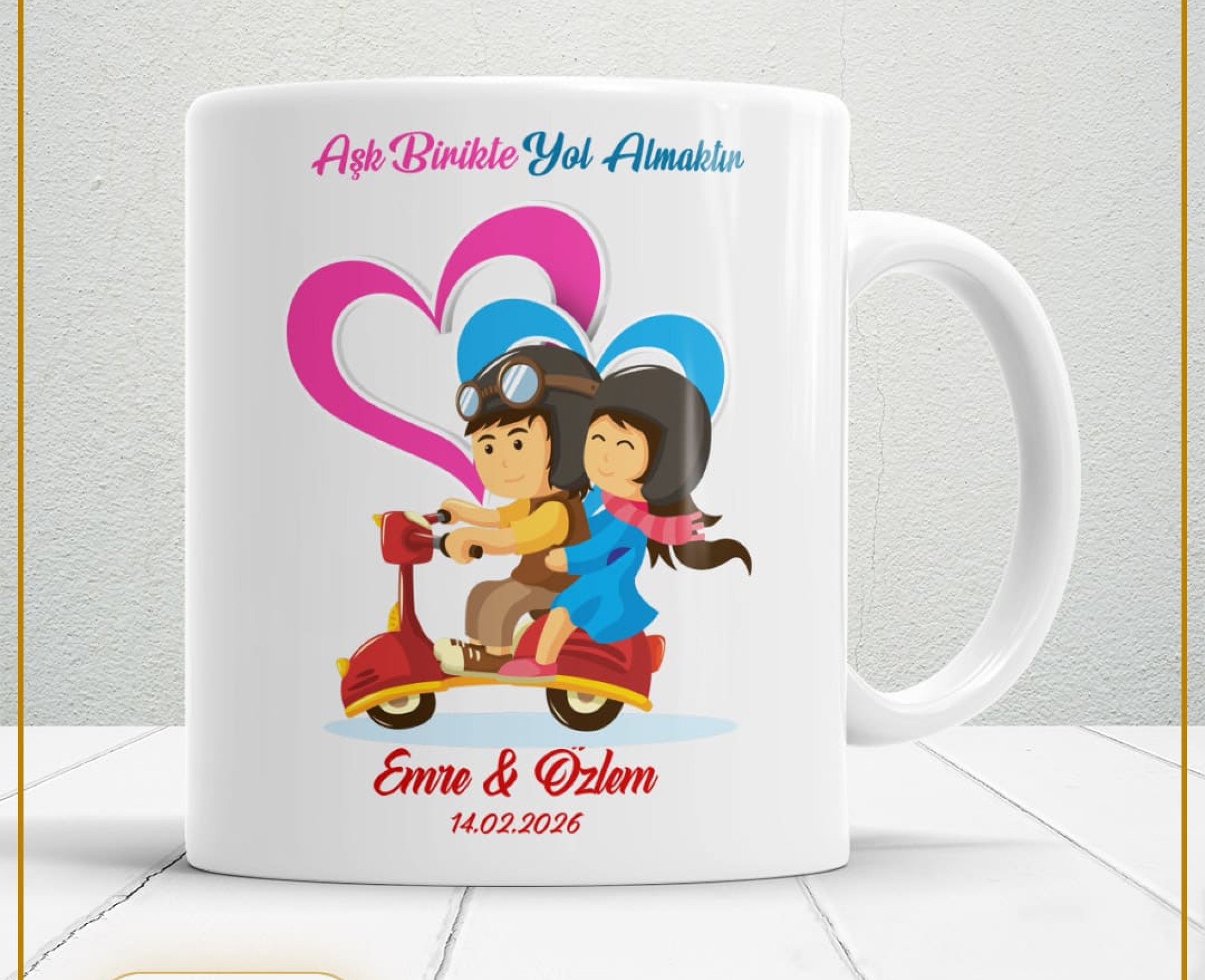 Sevgililer Günü,Sevgiliye Özel,Aşk,Sevgi Porselen Kupa Bardak-33