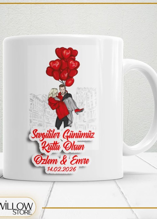 Sevgililer Günü,Sevgiliye Özel,Aşk,Sevgi Porselen Kupa Bardak-34
