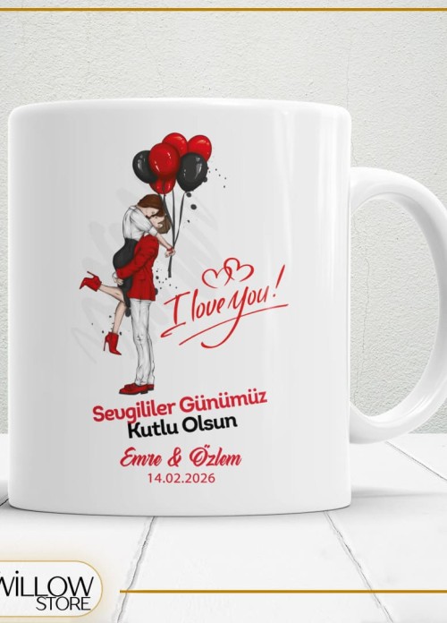 Sevgililer Günü,Sevgiliye Özel,Aşk,Sevgi Porselen Kupa Bardak-36
