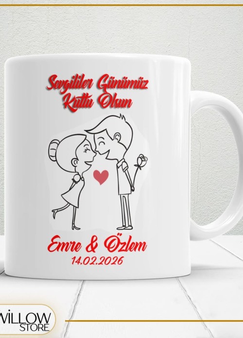 Sevgililer Günü,Sevgiliye Özel,Aşk,Sevgi Porselen Kupa Bardak-37