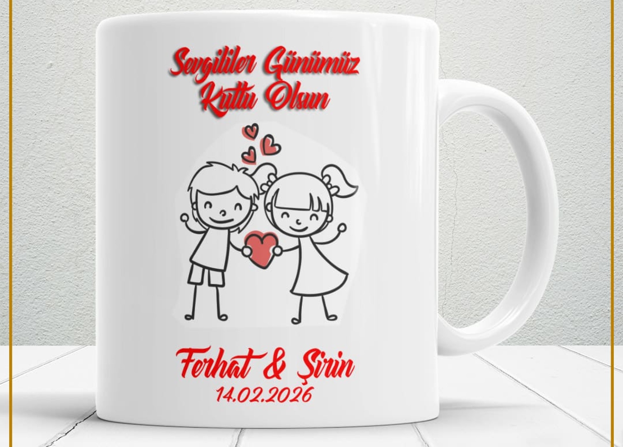 Sevgililer Günü,Sevgiliye Özel,Aşk,Sevgi Porselen Kupa Bardak-38