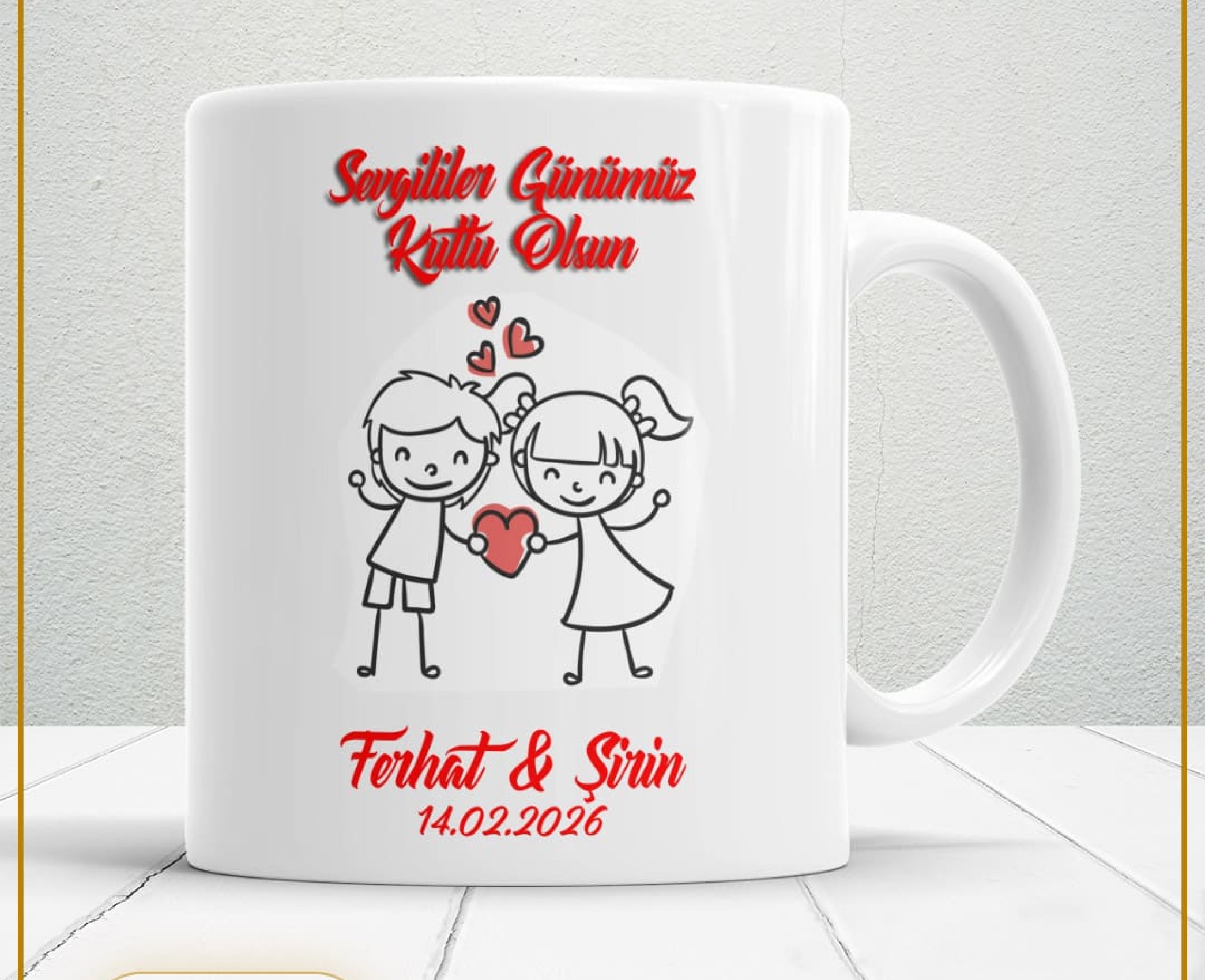 Sevgililer Günü,Sevgiliye Özel,Aşk,Sevgi Porselen Kupa Bardak-38