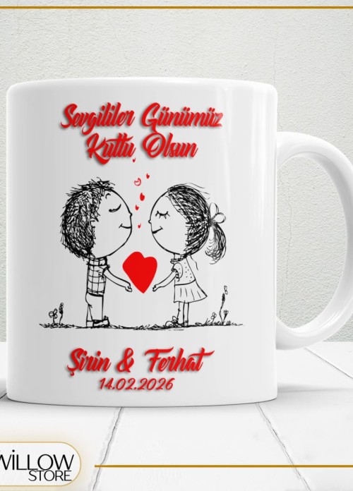 Sevgililer Günü,Sevgiliye Özel,Aşk,Sevgi Porselen Kupa Bardak-42