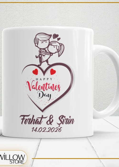 Sevgililer Günü,Sevgiliye Özel,Aşk,Sevgi Porselen Kupa Bardak-43