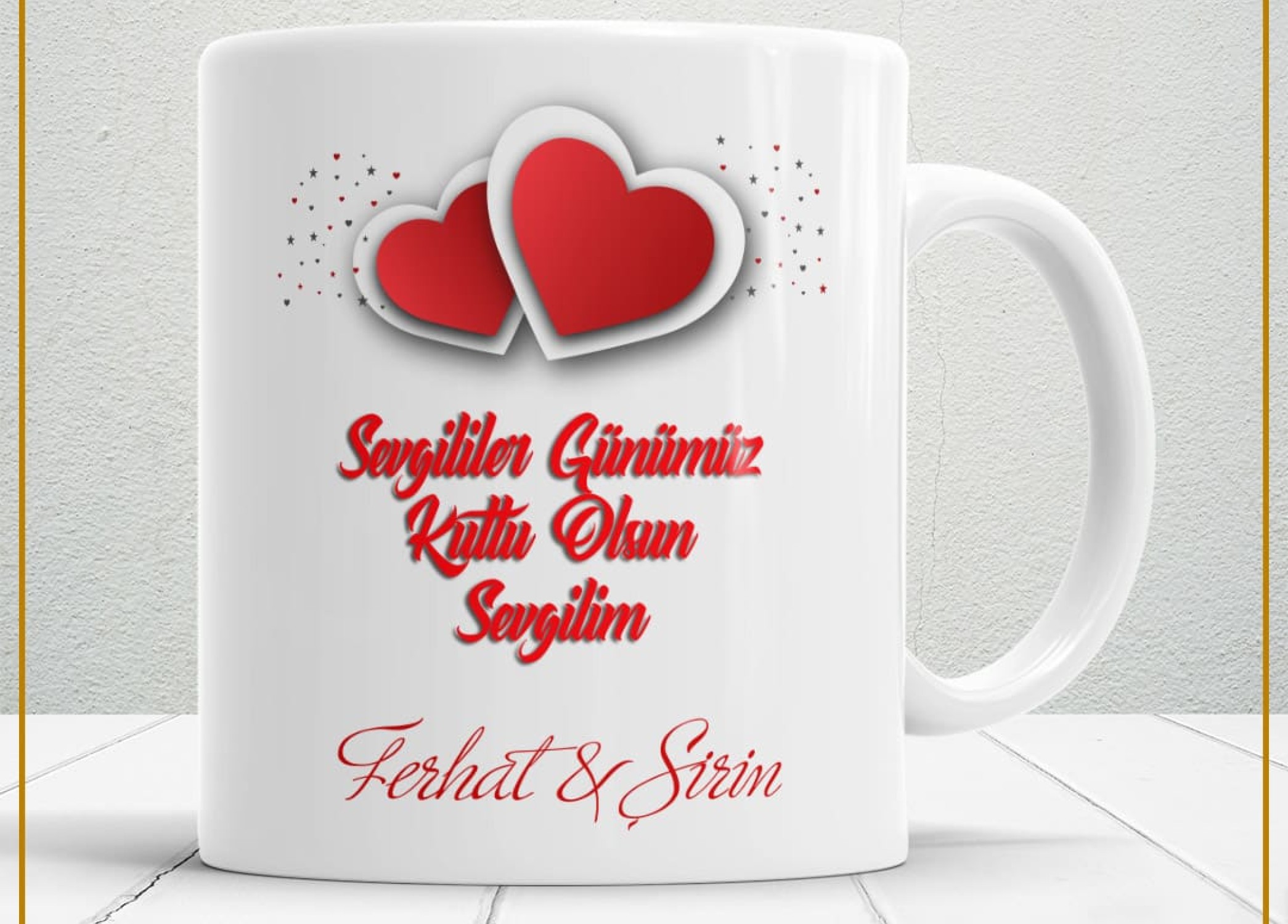 Sevgililer Günü,Sevgiliye Özel,Aşk,Sevgi Porselen Kupa Bardak-44