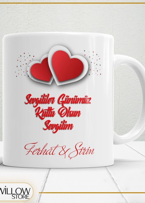 Sevgililer Günü,Sevgiliye Özel,Aşk,Sevgi Porselen Kupa Bardak-44