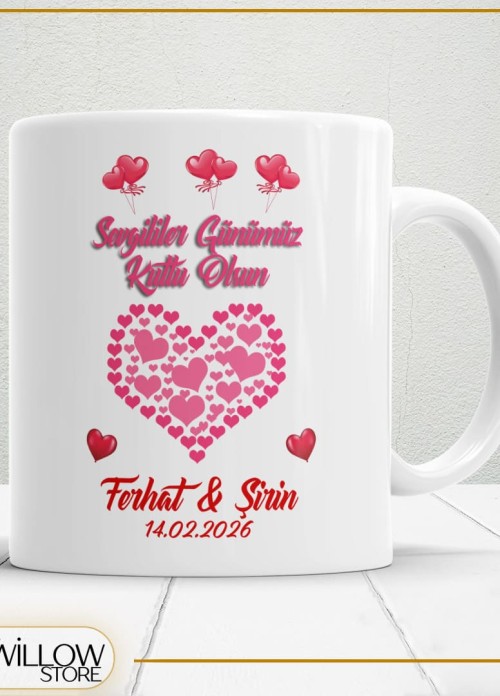 Sevgililer Günü,Sevgiliye Özel,Aşk,Sevgi Porselen Kupa Bardak-45