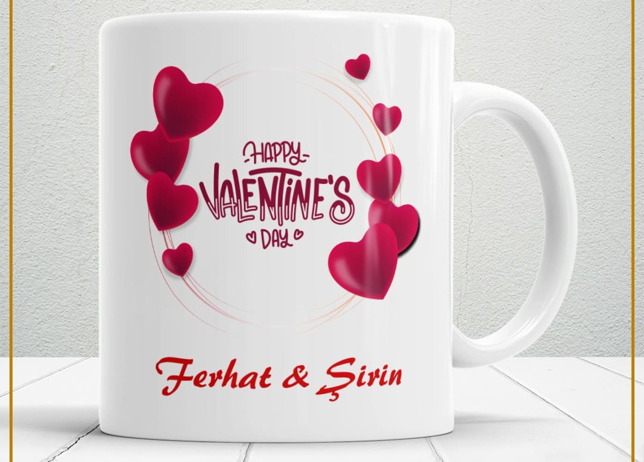 Sevgililer Günü,Sevgiliye Özel,Aşk,Sevgi Porselen Kupa Bardak-47