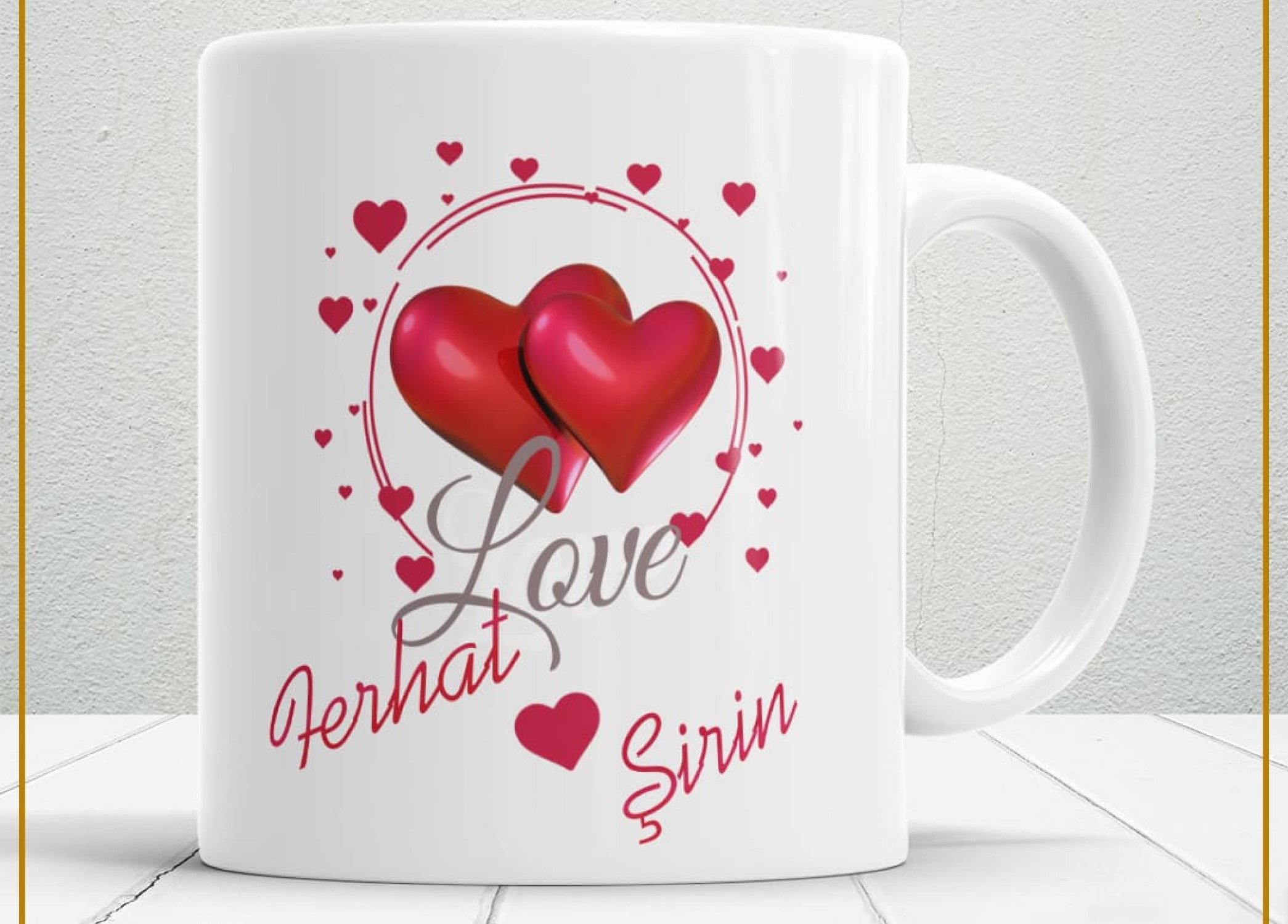 Sevgililer Günü,Sevgiliye Özel,Aşk,Sevgi Porselen Kupa Bardak-49