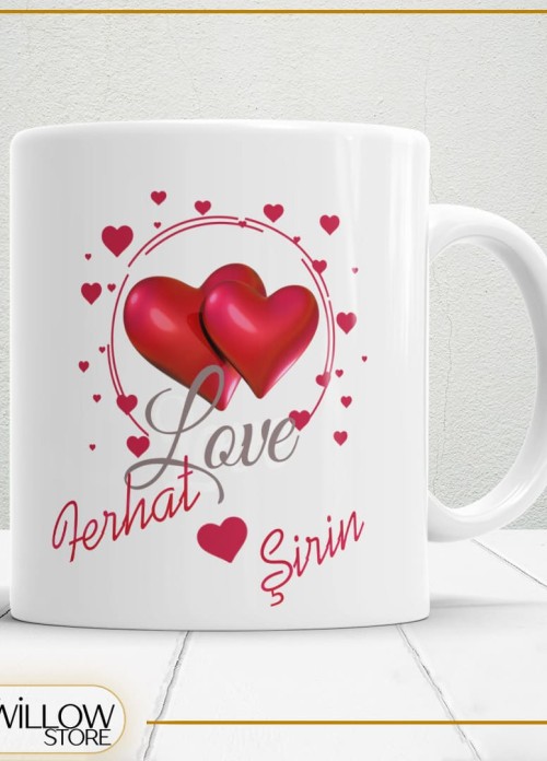 Sevgililer Günü,Sevgiliye Özel,Aşk,Sevgi Porselen Kupa Bardak-49