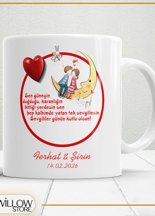 Sevgililer Günü,Sevgiliye Özel,Aşk,Sevgi Porselen Kupa Bardak-50