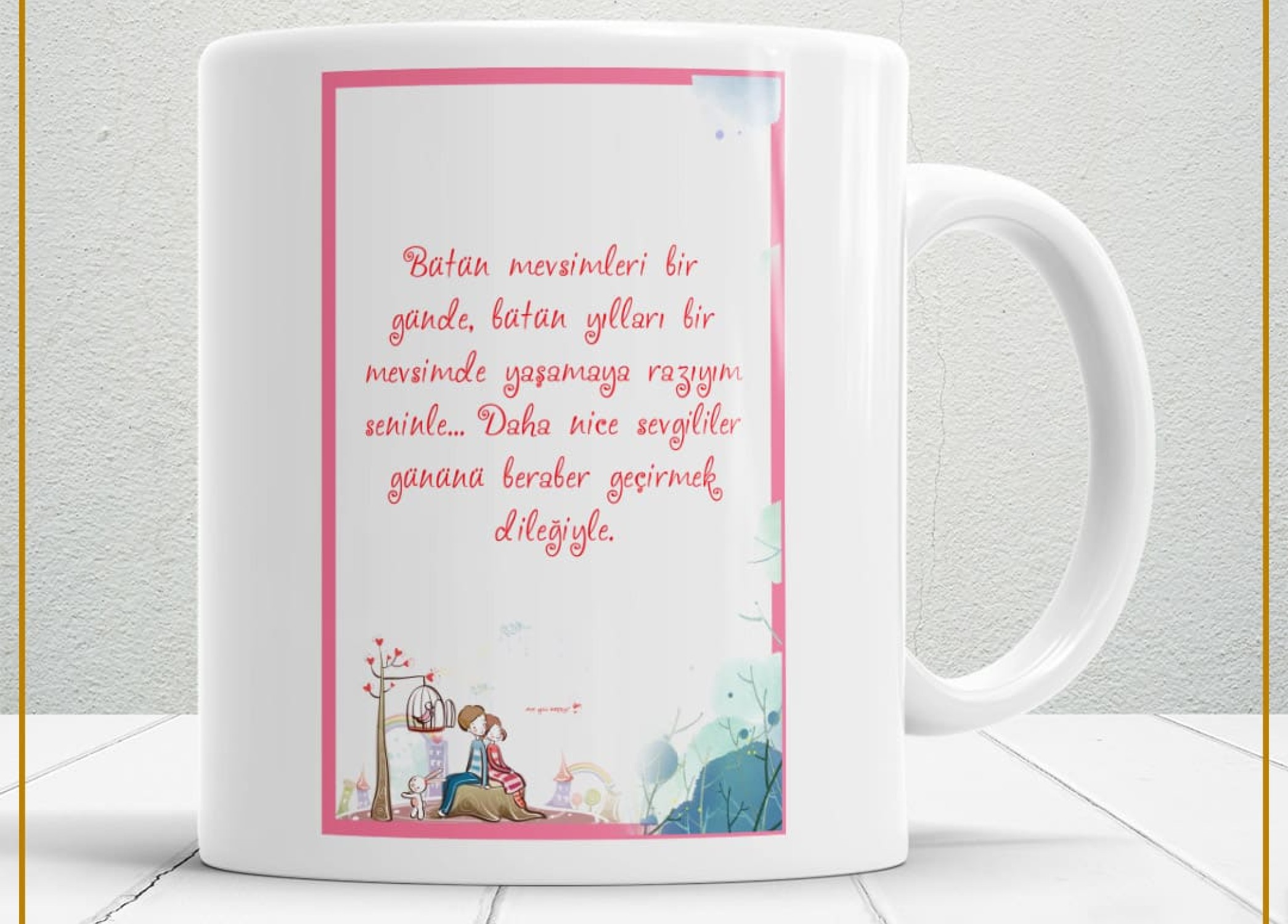 Sevgililer Günü,Sevgiliye Özel,Aşk,Sevgi Porselen Kupa Bardak-51