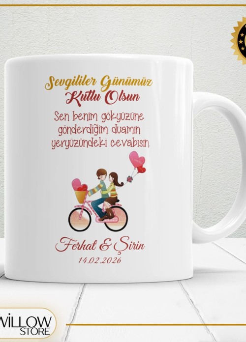 Sevgililer Günü,Sevgiliye Özel,Aşk,Sevgi Porselen Kupa Bardak-54