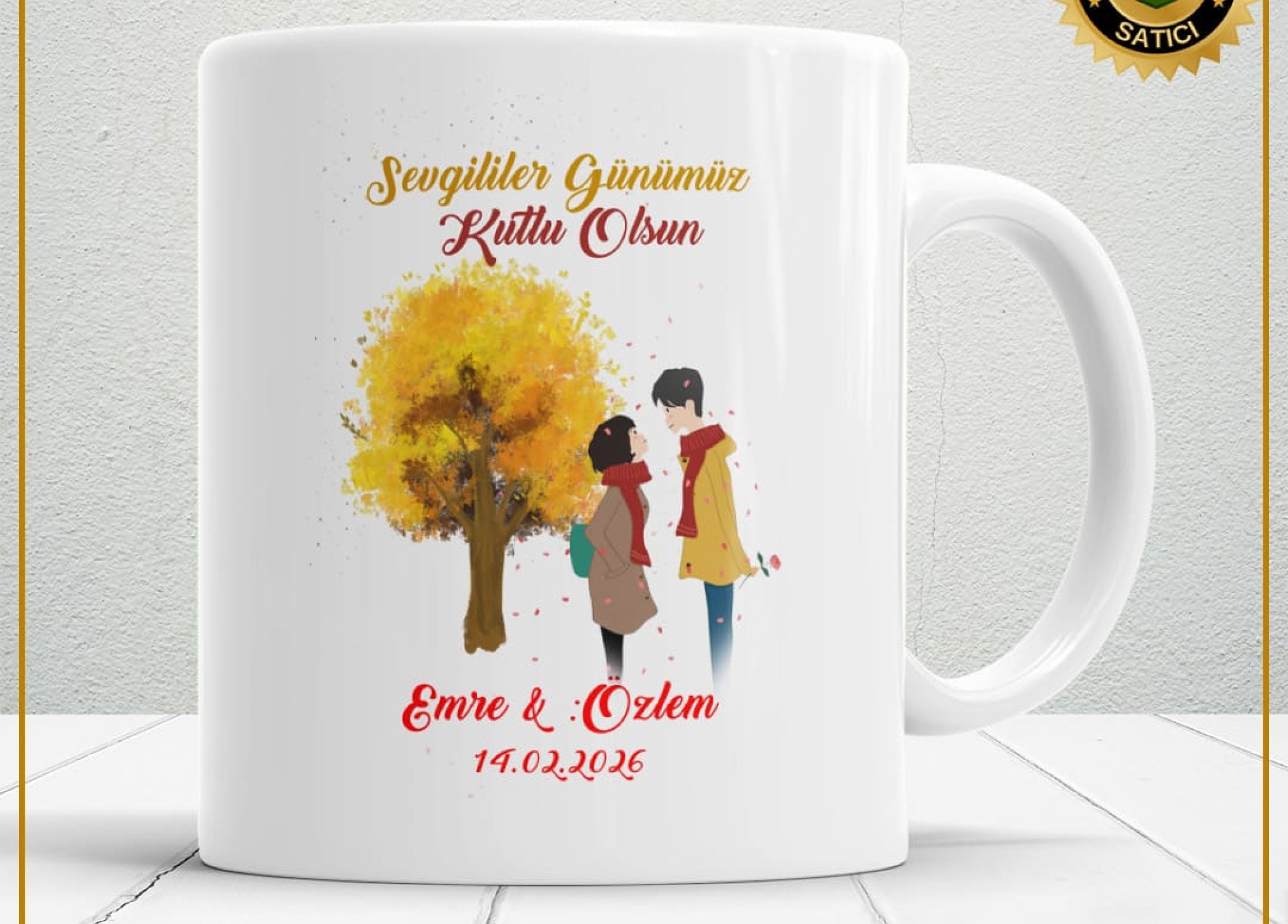 Sevgililer Günü,Sevgiliye Özel,Aşk,Sevgi Porselen Kupa Bardak-55