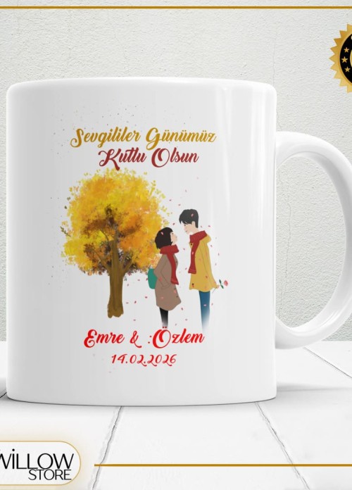 Sevgililer Günü,Sevgiliye Özel,Aşk,Sevgi Porselen Kupa Bardak-55