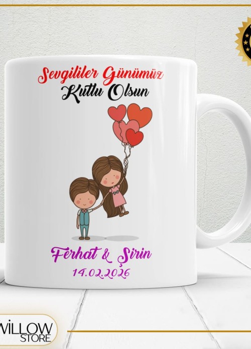 Sevgililer Günü,Sevgiliye Özel,Aşk,Sevgi Porselen Kupa Bardak-56