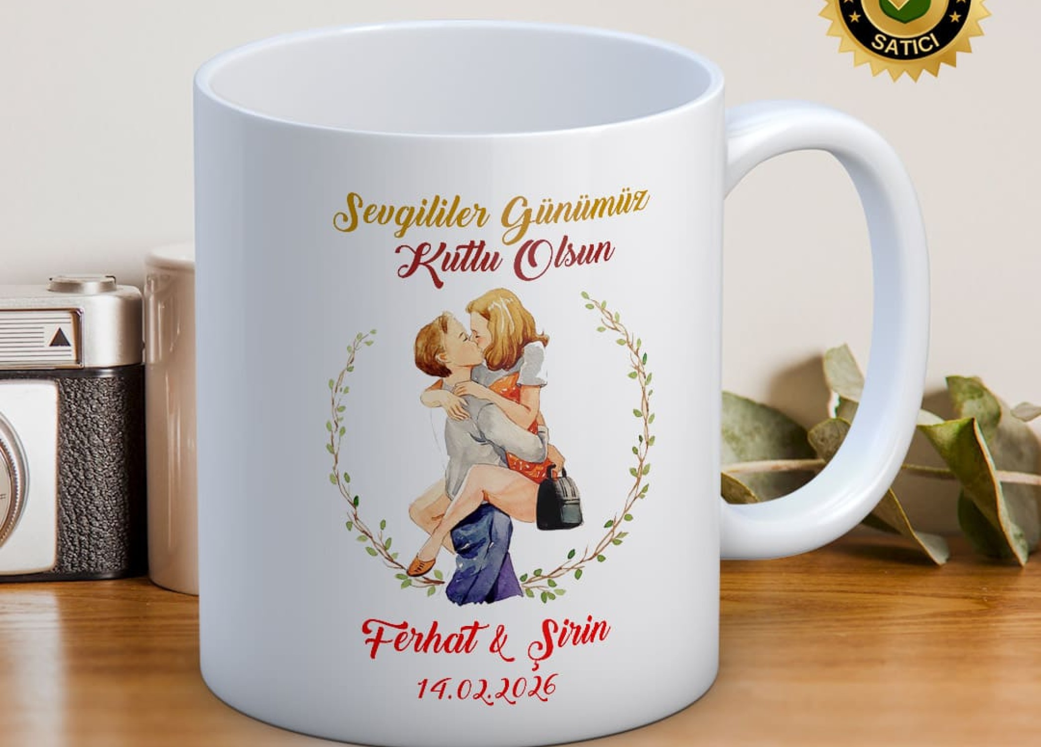 Sevgililer Günü,Sevgiliye Özel,Aşk,Sevgi Porselen Kupa Bardak-57