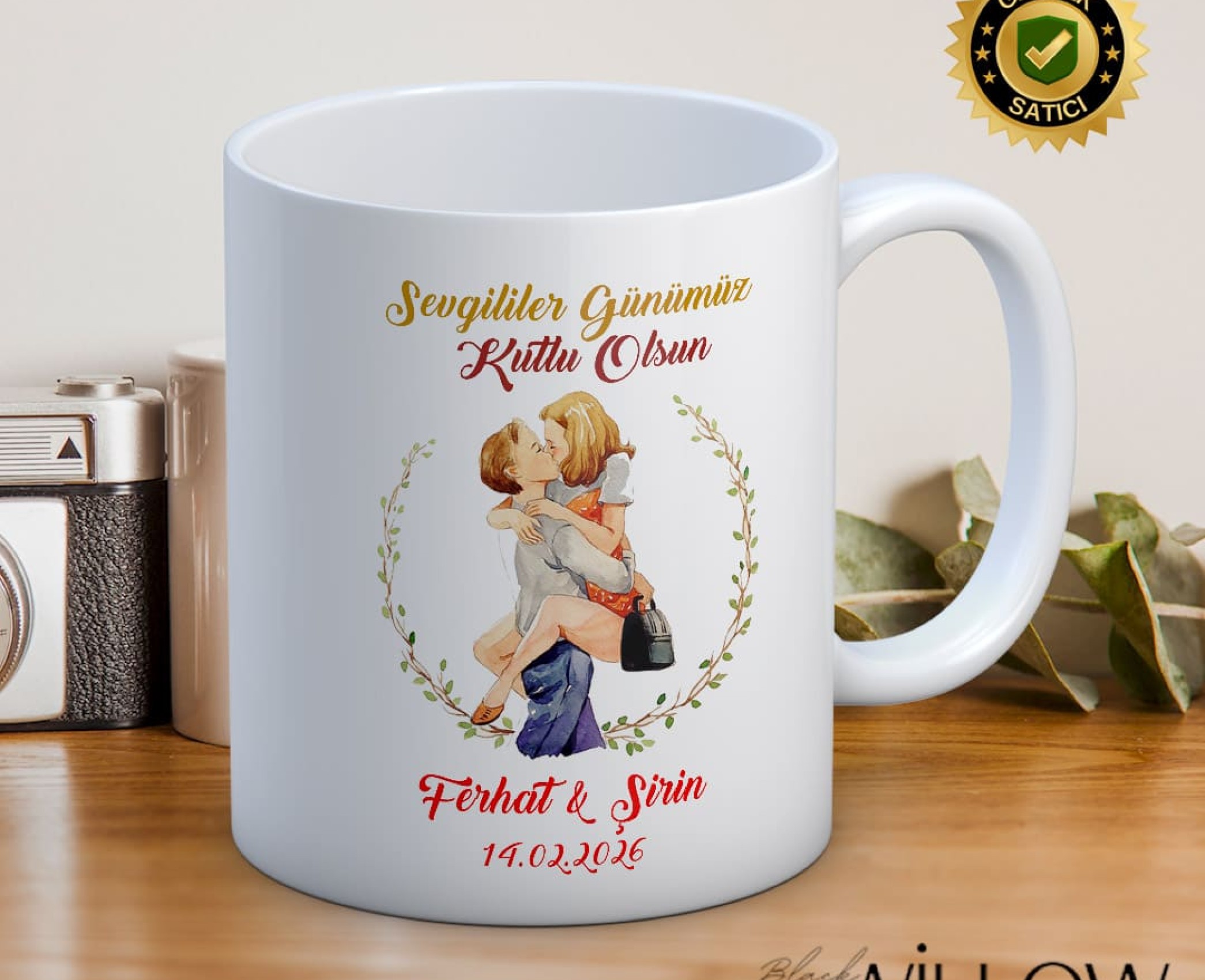 Sevgililer Günü,Sevgiliye Özel,Aşk,Sevgi Porselen Kupa Bardak-57