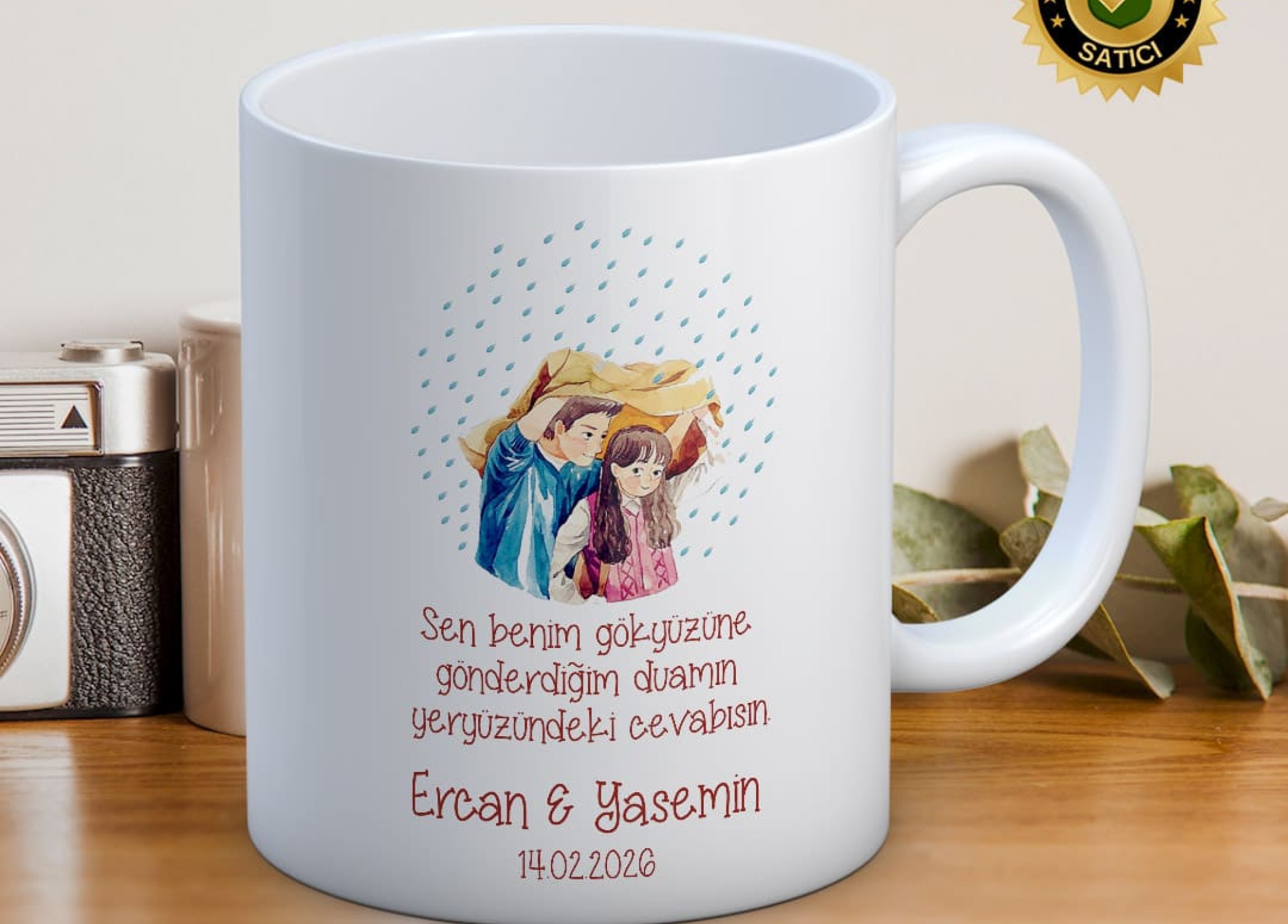 Sevgililer Günü,Sevgiliye Özel,Aşk,Sevgi Porselen Kupa Bardak-58