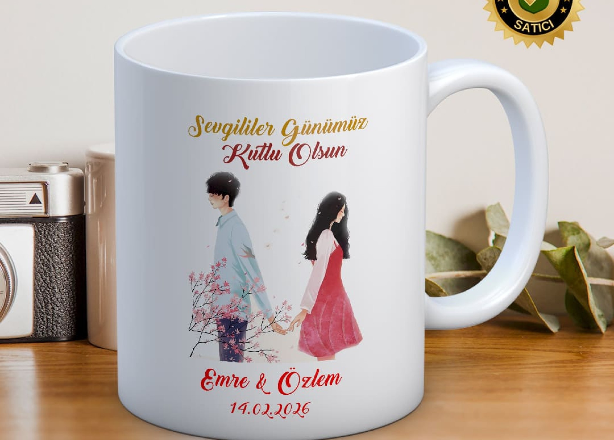 Sevgililer Günü,Sevgiliye Özel,Aşk,Sevgi Porselen Kupa Bardak-59