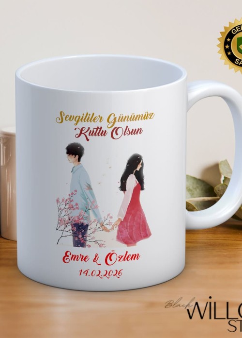 Sevgililer Günü,Sevgiliye Özel,Aşk,Sevgi Porselen Kupa Bardak-59