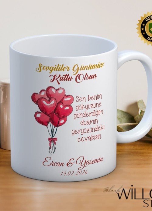 Sevgililer Günü,Sevgiliye Özel,Aşk,Sevgi Porselen Kupa Bardak-60