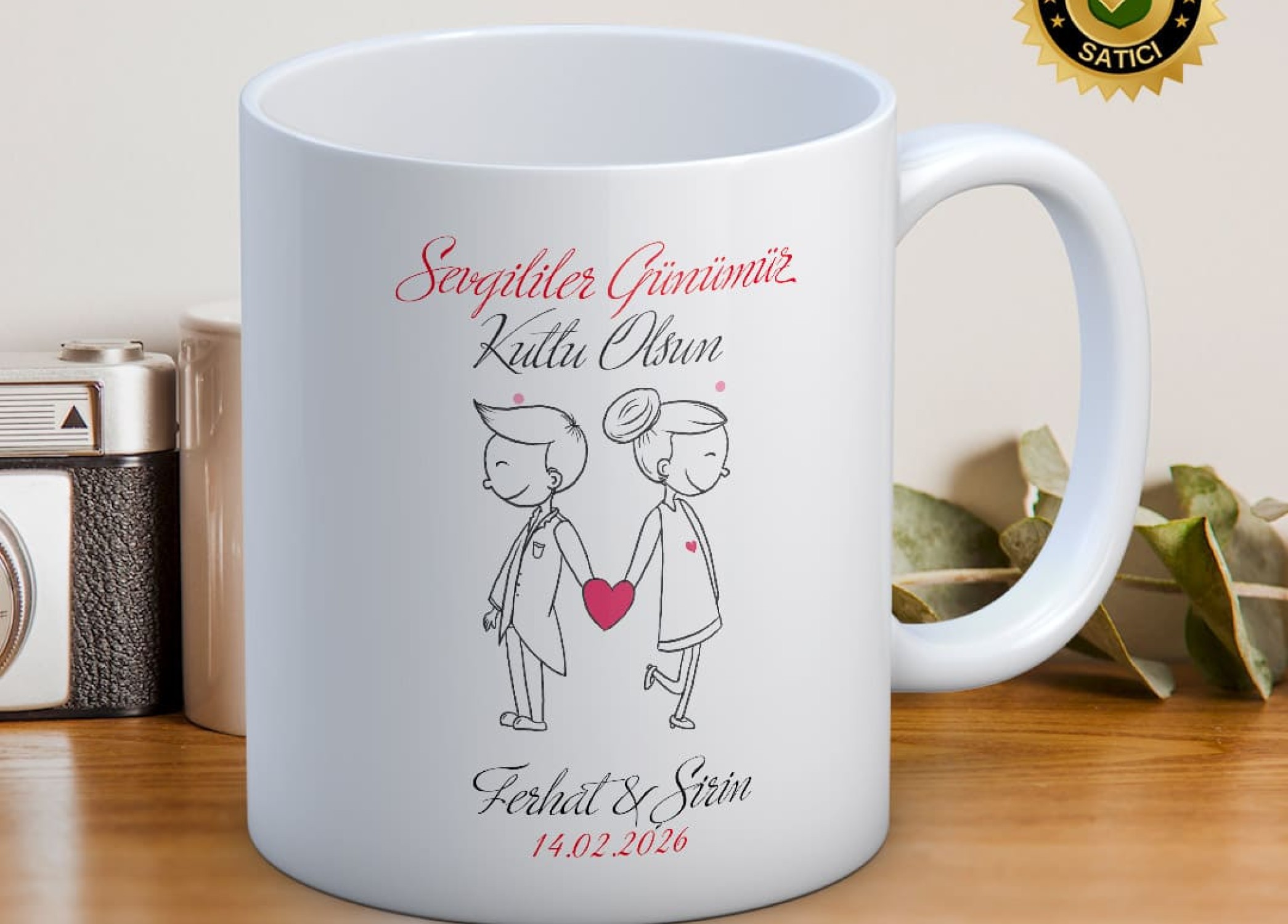 Sevgililer Günü,Sevgiliye Özel,Aşk,Sevgi Porselen Kupa Bardak-62