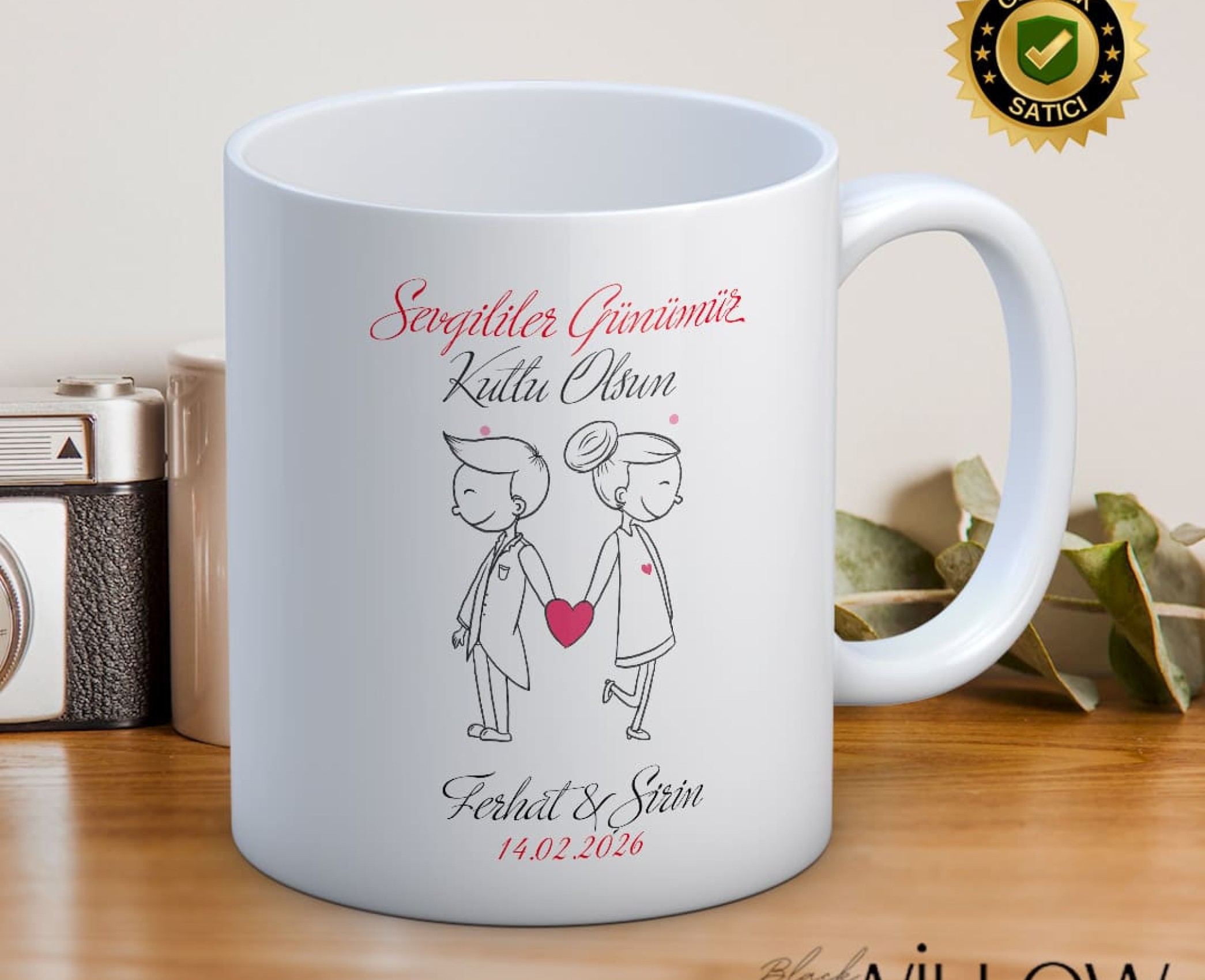 Sevgililer Günü,Sevgiliye Özel,Aşk,Sevgi Porselen Kupa Bardak-62