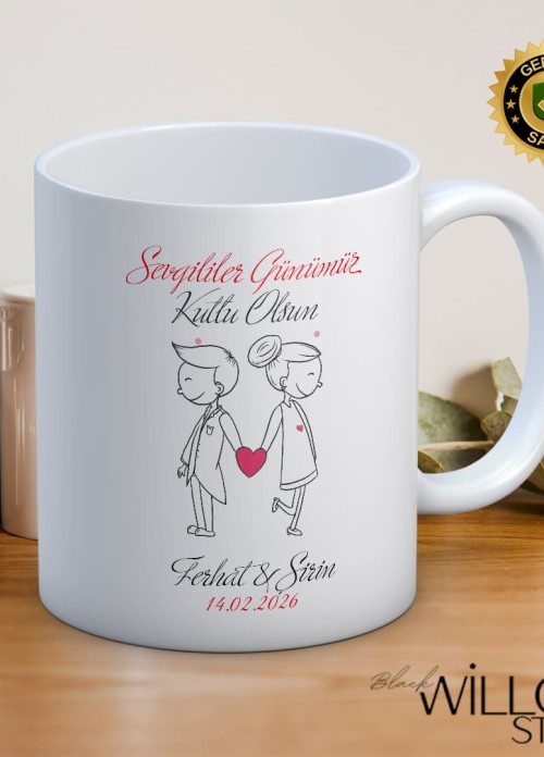 Sevgililer Günü,Sevgiliye Özel,Aşk,Sevgi Porselen Kupa Bardak-62